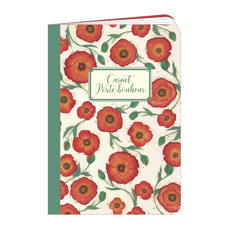 Carnet de poche CODE CINQ - Jehanne Weyman « Coquelicots »