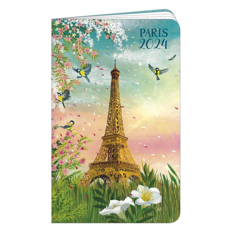 Agenda 2024 « La Tour Eiffel » Le Poussin Rose des Bois - Code Cinq