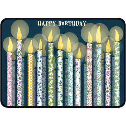 Carte d'anniversaire « Les bougies » illustrée par Mila & MG